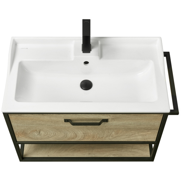 Тумба с раковиной Aquaton Лофт Фабрик 80 1A2424K7LTDU0