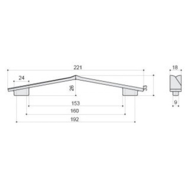 Ручка для мебели BelBagno Aurora 8.1135.192160.42 Ручка для мебели BelBagno Aurora 8.1135.192160.42