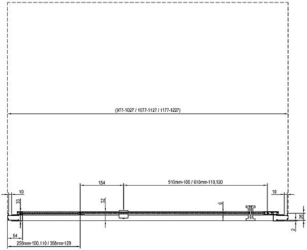Душевая дверь Ravak Nexty NDOP1-120 03OG0101Z1