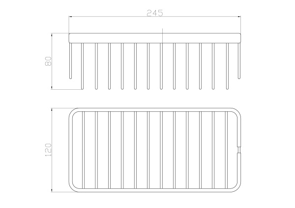 Полка для ванной WONZON & WOGHAND, хром WW-4102