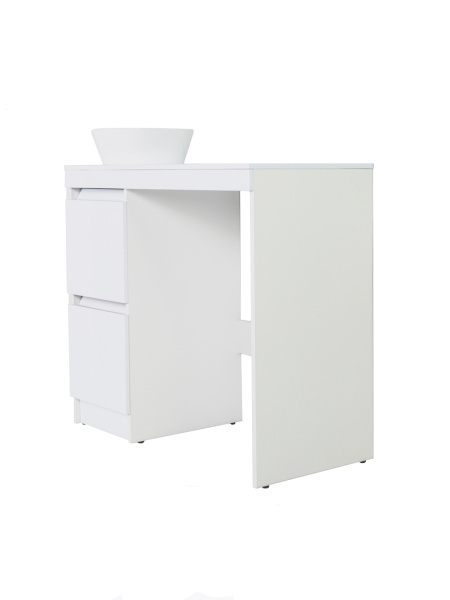 Тумба напольная с раковиной под стиральную машину Orange Sistema STM-100TUW+RA белый