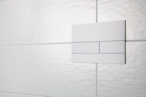 Панель смыва с двумя клавишами металлическая TECE 9240830 матовый хром