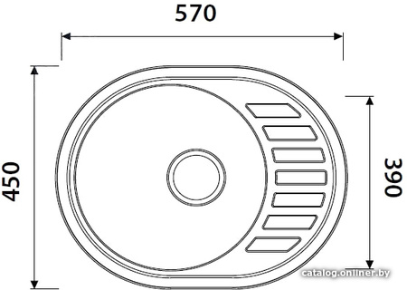 Кухонная мойка KAISER KSS нержавеющая сталь (KSS-5745R)