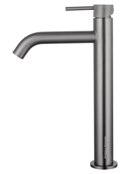 Смеситель для раковины высокий WONZON & WOGHAND, темный графит WW-H1062-BGG