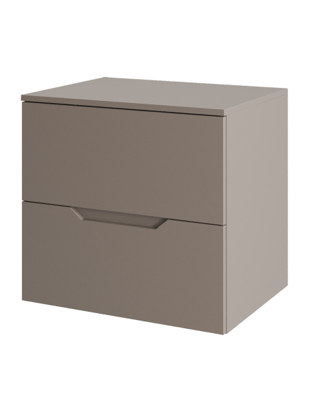 Тумба без раковины подвесная 60 столешница МДФ Orange Line Li-60TuLMDF матовый латте