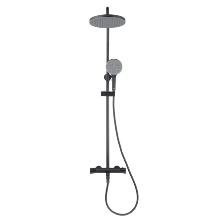 Душевая система с изливом Arrow AMG13SH848U2BC черный