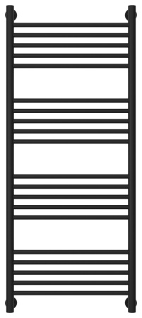 Полотенцесушитель Водяной Прямая Сунержа Богема + (120х50) Матовый Черный 31-0220-1250