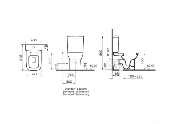 Унитаз-компакт Vitra 5512L003-0096