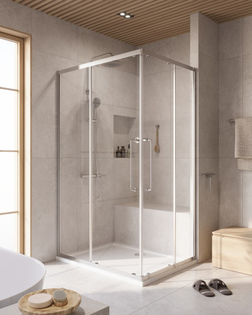 Душевой уголок (120х90) CEZARES RELAX 304 RELAX-304-AH-2-120/90-C-CR