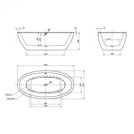 Отдельностоящая ванна Knief Aqua Plus Loom 0100-088-06