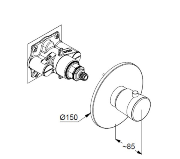Смеситель для душа Kludi Balance 527390575