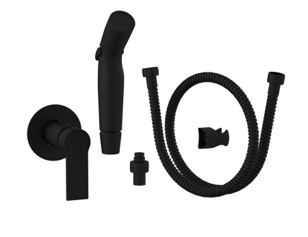 Гигиенический набор Cersanit Brasko Black 64103