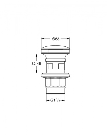 Сливной нажимной гарнитур Grohe 40824 000 (40824000)