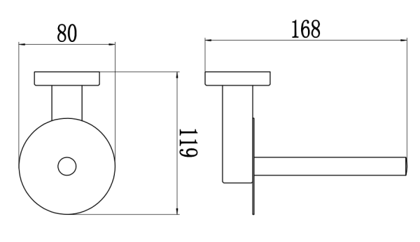 Держатель для туалетной бумаги Savol 56 S-005652-1