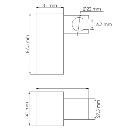 Держатель ручного душа WasserKRAFT A321