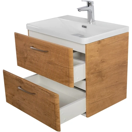 Тумба под раковину BelBagno Due DUE-600-2C-SO-RN-P без ручек, Rovere Nature