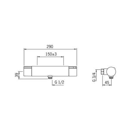Cмеситель для душа Oras Cubista 2870