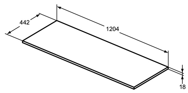 Столешница Ideal Standard Connect Air 120 см E0852VY