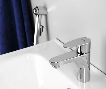 Смеситель для умывальника с гигиенической лейкой WasserKRAFT Leine 3508