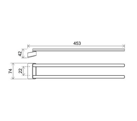 Полотенцедержатель Ravak 10° X07P564