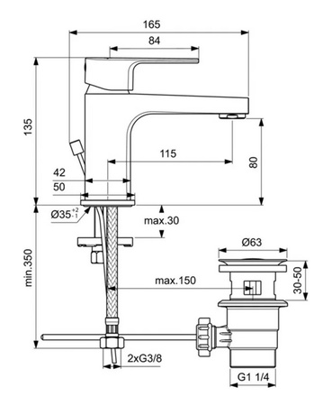 Смеситель для раковины Ideal Standard Cerafine D BC684AA
