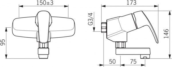 Смеситель для хозяйственных помещений Oras Safira 1016 Смеситель для хозяйственных помещений Oras Safira 1016