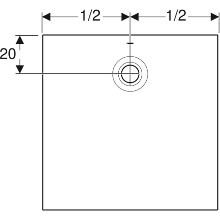 Квадратный душевой поддон Geberit Olona 550.752.00.1