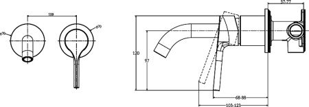 Смеситель для раковины Jacob Delafon Elate E28318-BL