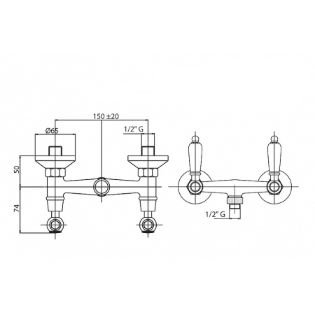 Смеситель для душа Cezares FIRST FIRST-D-01-M