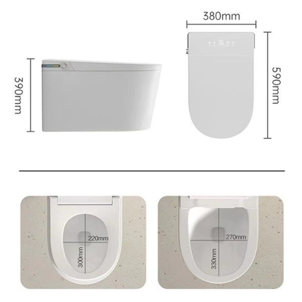 Унитаз подвесной электронный, с функцией биде SantiLine SL-5037