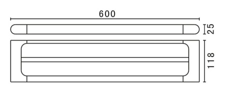 Полотенцедержатель двойной Art&Max AM-E-3948AL