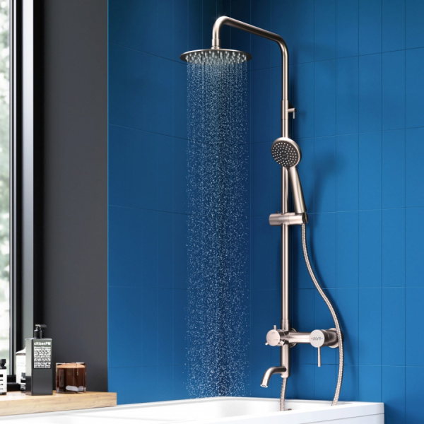 Душевая система с изливом Dorff Logic D0703000SS Душевая система с изливом Dorff Logic D0703000SS