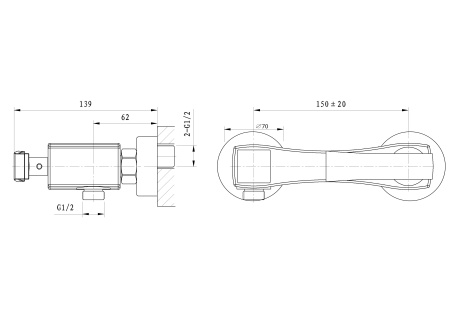 Смеситель для душа WONZON & WOGHAND TRIUMPH, хром WW-564101-CR