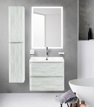 База под раковину BelBagno ALBANO-600-2C-SO-RVB подвесная Rovere Vintage Bianco