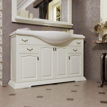 Тумба под раковину Opadiris Риспекто 120 Z0000009687 слоновая кость (без раковины)