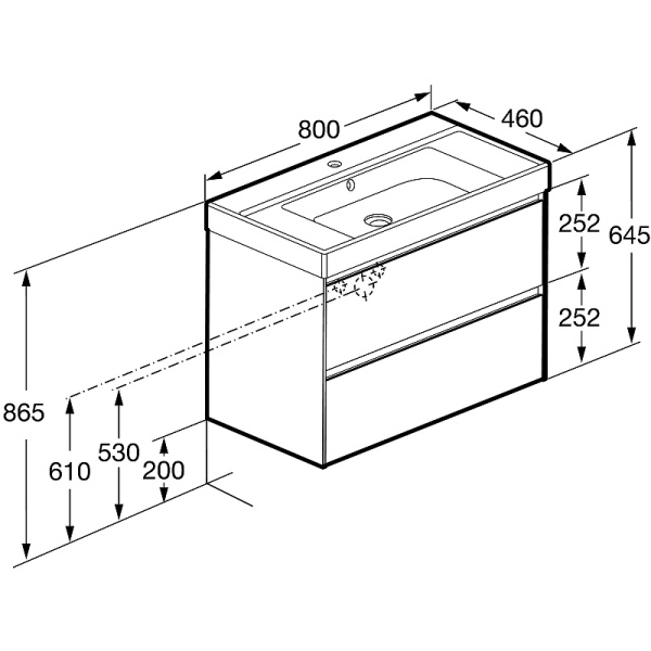 Тумба под раковину Roca Ona 80 A857630512