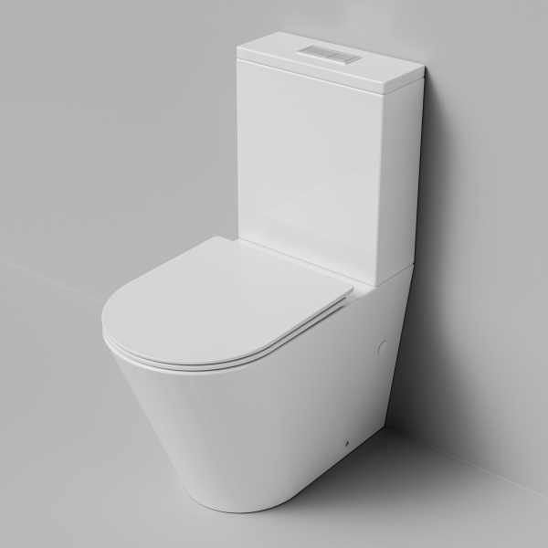 Унитаз напольный безободковый Grossman  GR-4458SQ с сиденьем микролифт