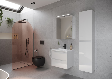 Тумба под раковину Sancos  Libra LB60W белый глянец