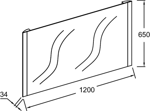 Зеркало Jacob Delafon Replique 120 EB1475-NF