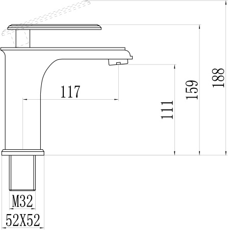 Смеситель для раковины Savol Savol S-600101T
