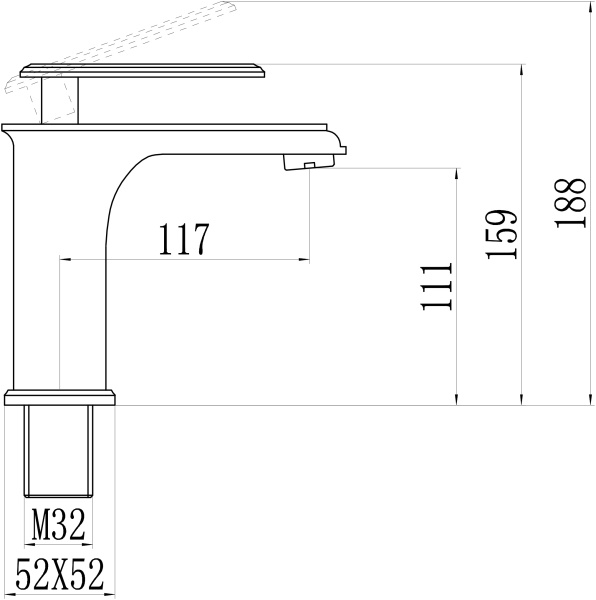 Смеситель для раковины Savol Savol S-600101T