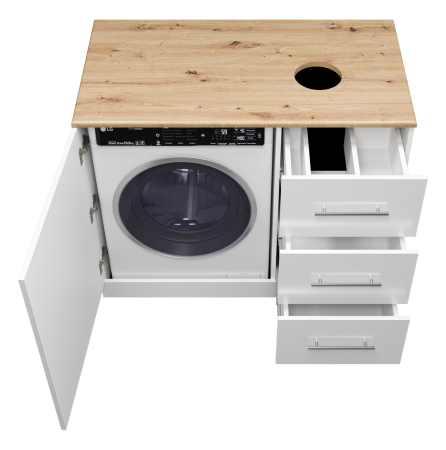 Тумба под стиральную машину Misty Респект 110  правая Э-Рес01110-13ЯП