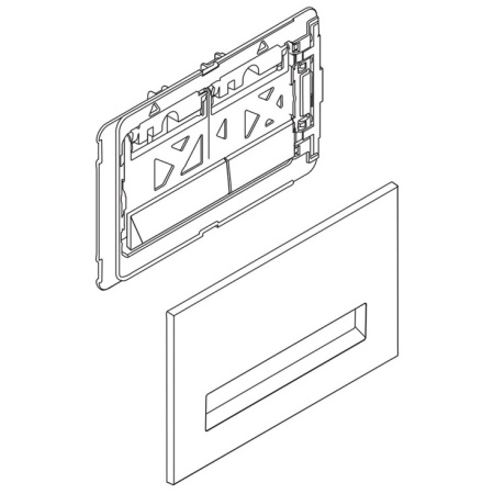 Кнопка смыва BelBagno MARMI BB012-MR-NERO.M, черный матовый Tocco Morbido