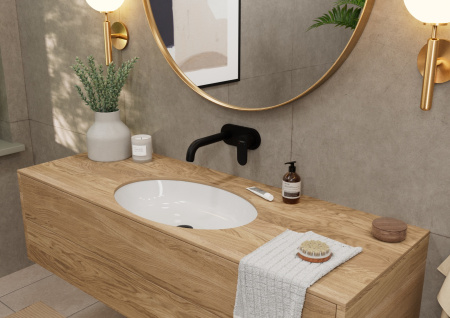 Смеситель для раковины Hansgrohe Vernis Blend 71576670 черный матовый