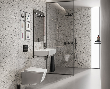 Душевая система Vitra Origin A49284EXP, черный матовый