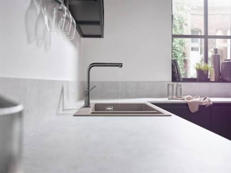 Смеситель для кухни с выдвижным изливом Eco Hansgrohe Talis M54 1jet 72845000 хром