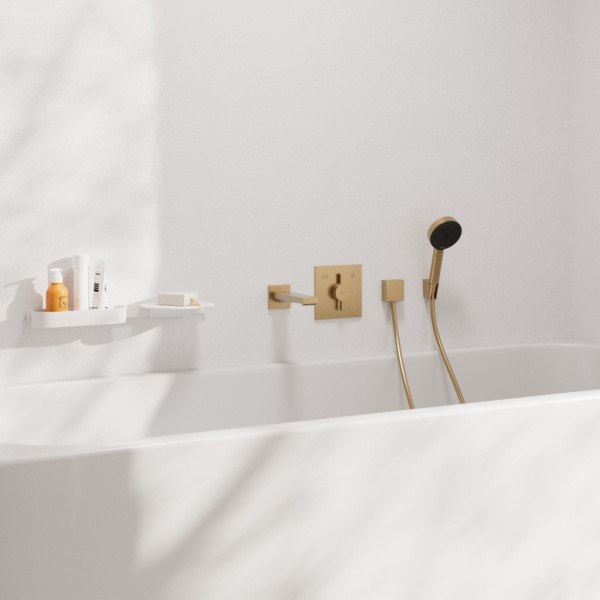 Излив для ванны Hansgrohe Tecturis E 73410140 шлифованная бронза