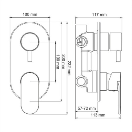 Душевая система WasserKRAFT A85155, белый