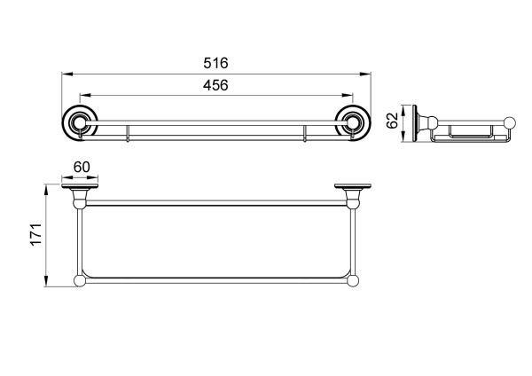Полка стеклянная Timo Nelson 150072/00