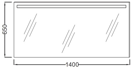 Зеркало Jacob Delafon Parallel EB1157-NF 140 см